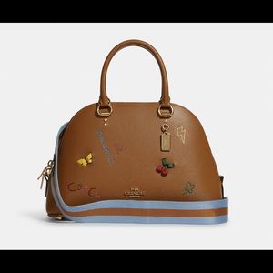 COACH Katy Satchel With Diary Embroidery camel BRAND NEW